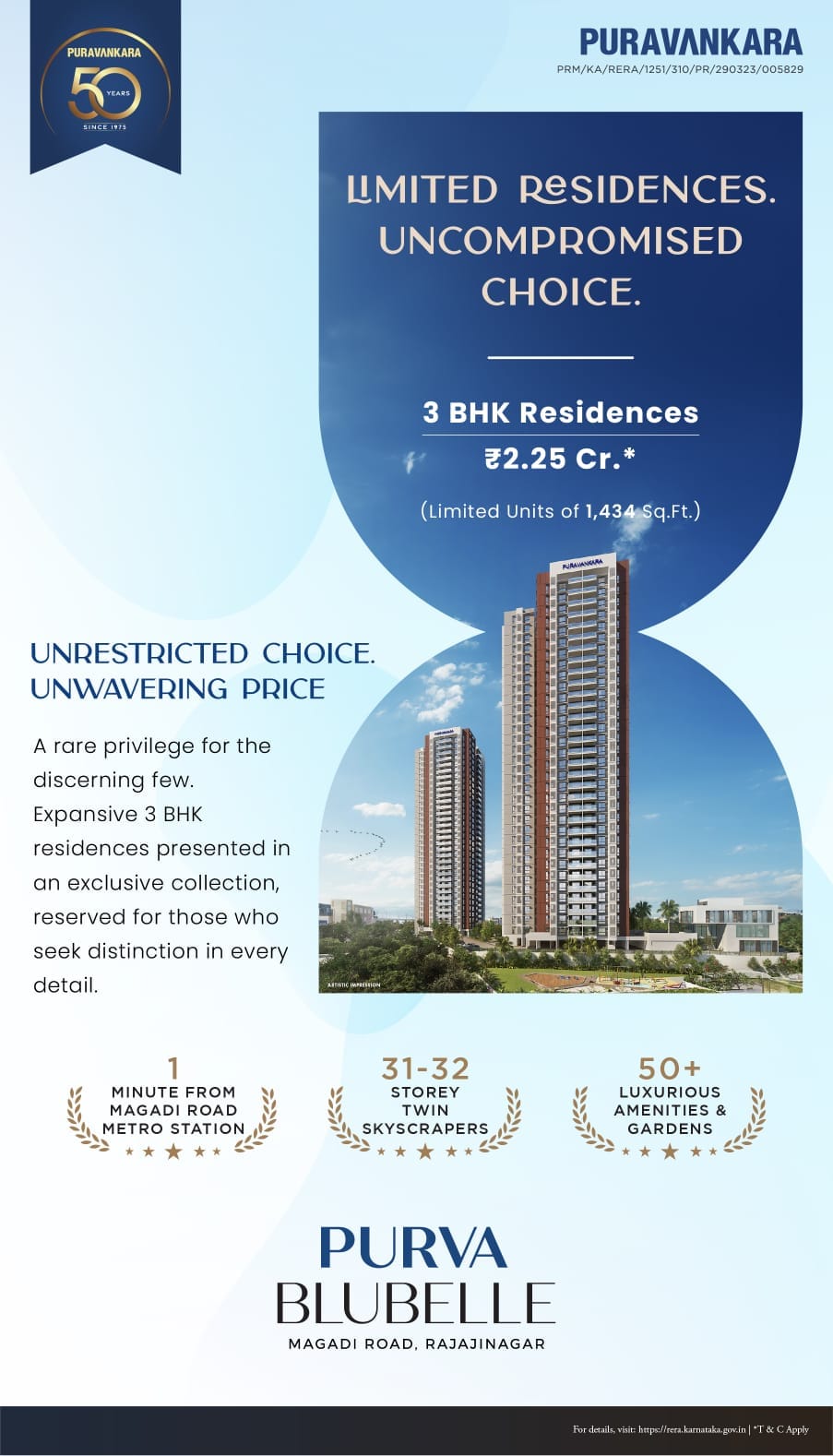 Purva Blubelle in Central Bangalore